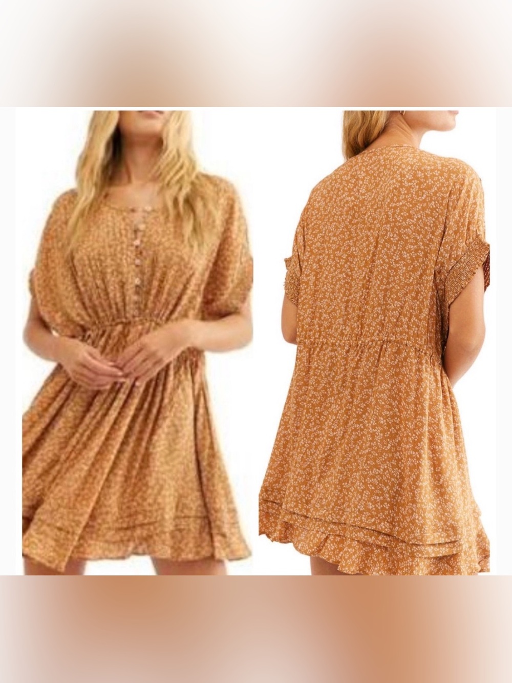 FREE PEOPLE One Fine Day Mini Dress Oversized XS